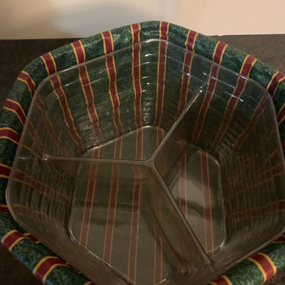Longaberger Christmas Collection 1997 edition Snowflake Basket with Lid - Picture 2 of 6